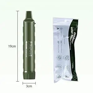 Water Filter Personal Purifier Simple Outdoor Portable Equipment Disaster Prevention Mountaineering Earthquake Lightweight Small